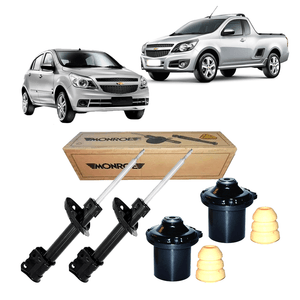 Par Amortecedor Dianteiro Montana 2010 A 2021  + Kit Completo