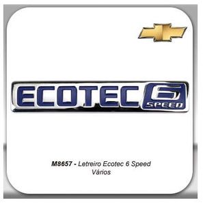 Emblema Ecotec 6 Speed Chevrolet