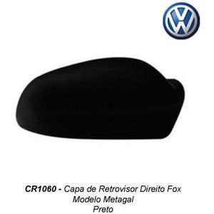 Capa Espelho Ext Fox Dir Preto
