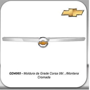 Friso Grade Radiador Corsa 08 11 Montana 08 11 Cromado C Em