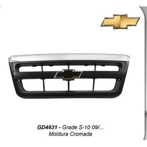 Grade Radiador S-10 09 11 C Moldura Cromado