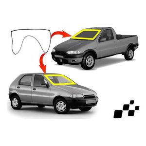 Borracha Parabrisa Fiat Palio Siena 96 00