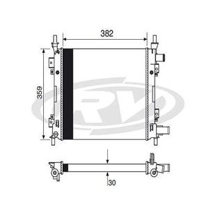 Radiador Ka 1.0 1.6 Rocam 2000 A 2008 Sem Ar