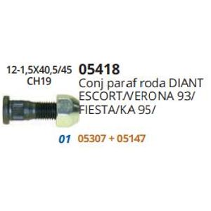 Parafuso Roda Fiesta Ka Escort Zetec Focus Diant C Porca