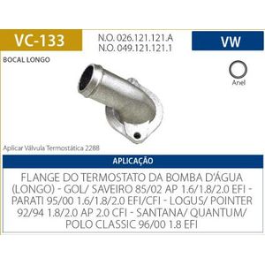 Camara Valvula Termostatica Gol G1 G2 G3 G4 1985 A 2014 Ap