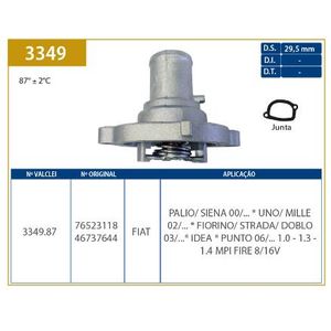 Valvula Termostatica Fiat Palio 1.0 1.3 1.4 8V 16V 2000 Fir