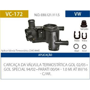 Carcaca Valvula Termostatica Gol G2 G3 G4 1.0 1994 Mi C Ar