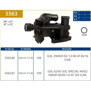Carcaca Valvula Termostatica Gol G2 G3 1.0 8 16V S Ar C Val