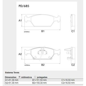 Pastilha Freio Dianteira Honda City 1.5 2009 A 2014