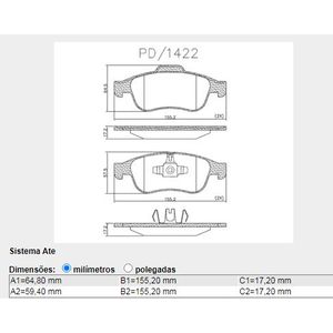 Pastilha Freio Dianteira Renault Duster 2.0 16V 2012