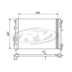Radiador Renault Scenic 1.6 2.0 16V 1999 A 2004
