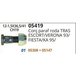 Parafuso Roda Fiesta Ka Escort Zetec Focus Tras C Porca