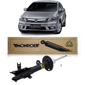 Amortecedor Dianteiro Honda Civic 1.8 2012 A 2016 Direito