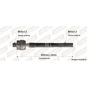 Barra Axial Astra 99 Zafira Vectra 06 C Direcao Hid Trw