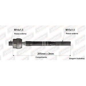 Barra Axial Toyota Hilux Sw4 05 15 Pickup 05 15 295Mm