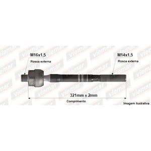 Barra Axial Golf 99 Bora 98 (Macho)
