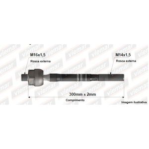 Barra Axial Gol Gv Polo 2002 Hidr Fox (Ponta Grossa)