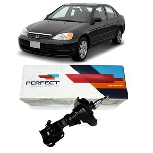 Amortecedor Dianteiro Honda Civic 2001 A 2002 Esquerdo