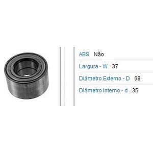 Rolam Roda Diant Fiat Uno 86 Palio