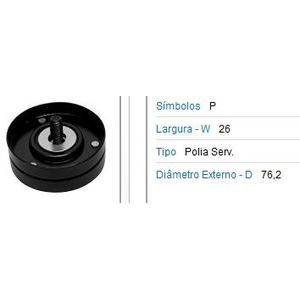 Polia Correia Alternador Fox 1.0 1.6 8V 2003