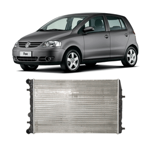 Radiador Fox Polo 1.0 1.6 2003 A 2005 Com Ar Engate Rapido