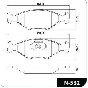 Pastilha Freio Dianteira Fiat Palio 1998 Sistema Teves