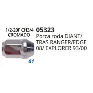 Porca Roda Ranger 05 12 Cromado