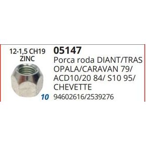 Porca Roda Fiesta Ka Escort Zetec Focus Cromada Vazada